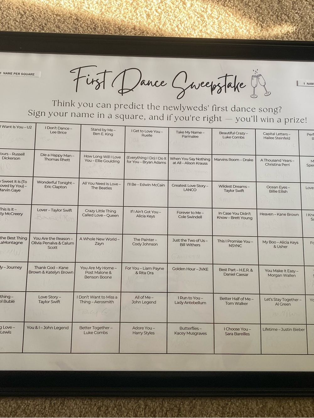 First Dance Sweepstakes 18x24 Poster